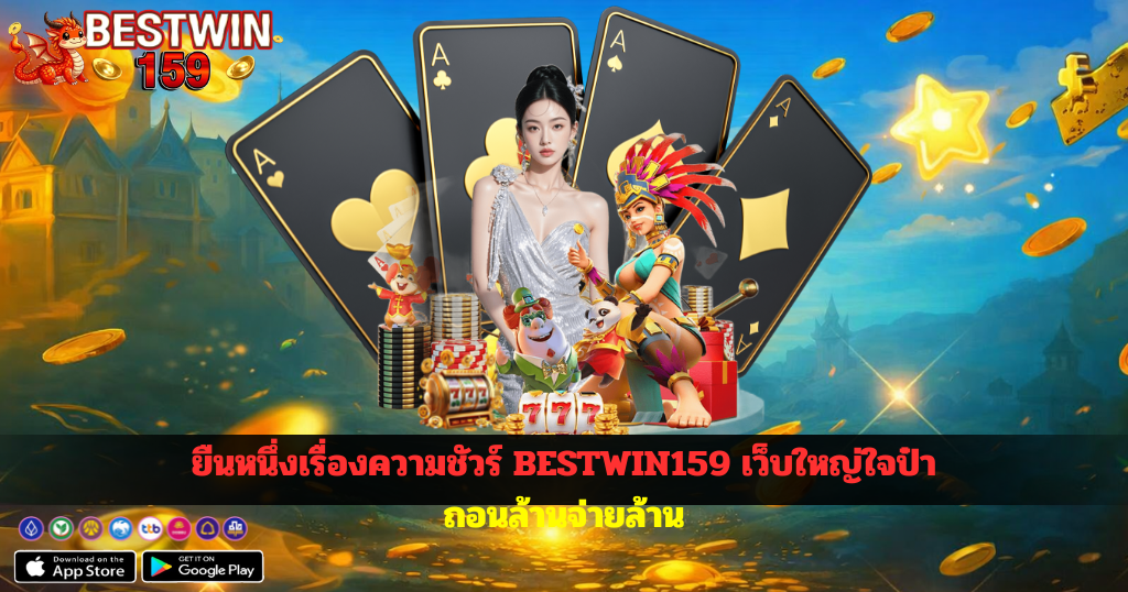 ยืนหนึ่งเรื่องความชัวร์ BESTWIN159 เว็บใหญ่ใจป๋า ถอนล้านจ่ายล้าน